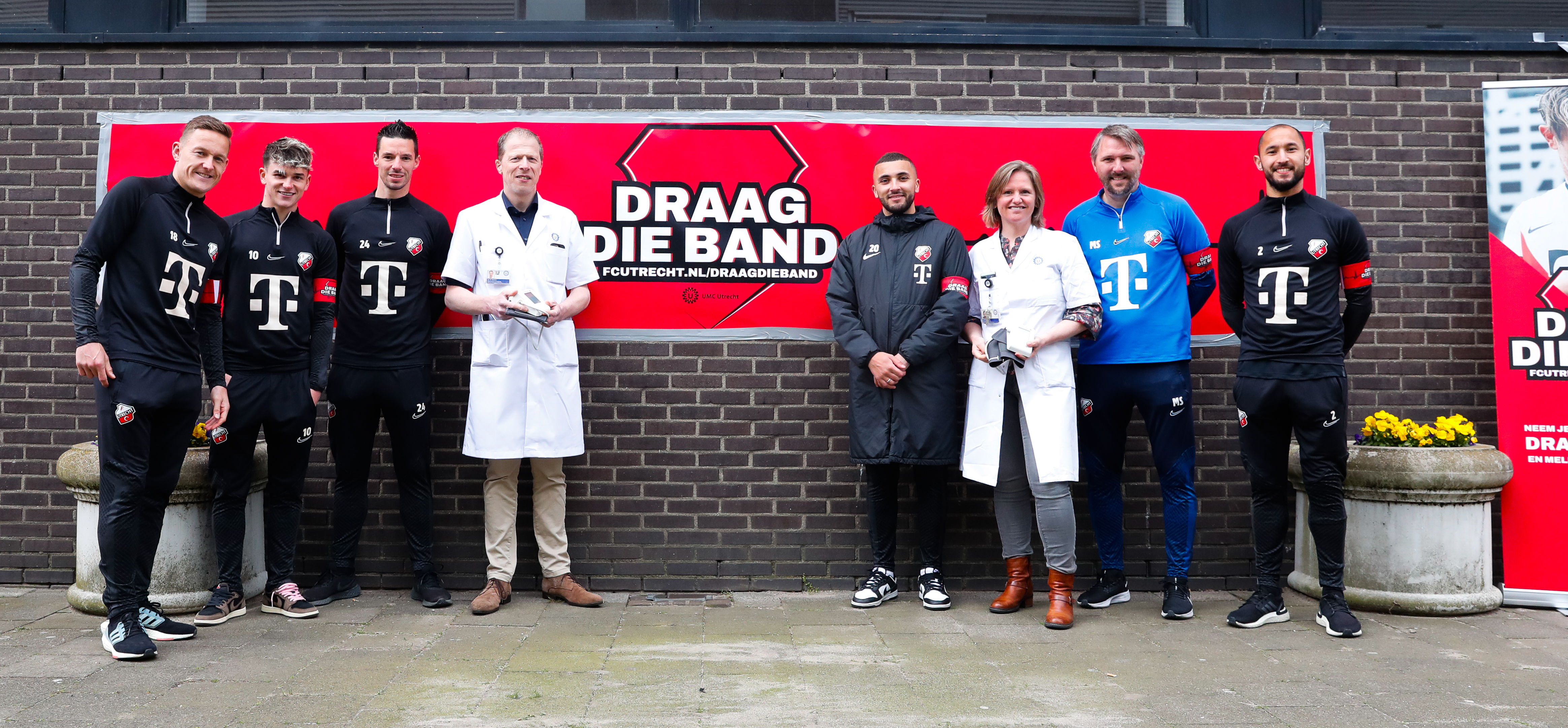 FC Utrecht en UMC Utrecht de regio in voor ‘Draag die Band!’